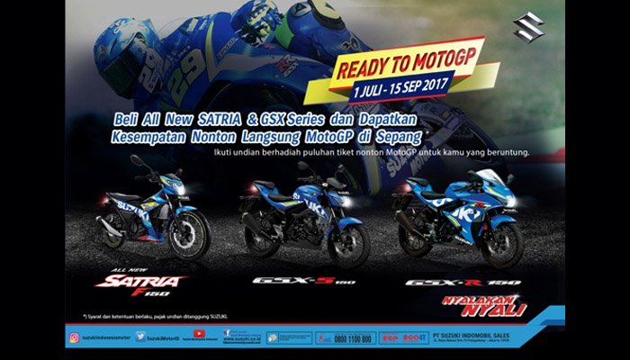 Suzuki Ready to MotoGP 2017 program