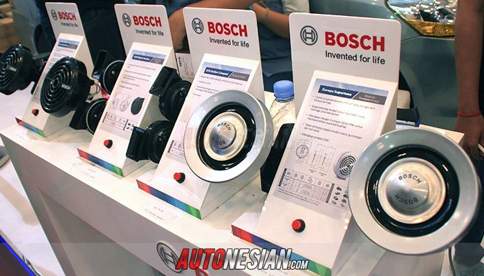 Deretan klakson Bosch berstandar ECE