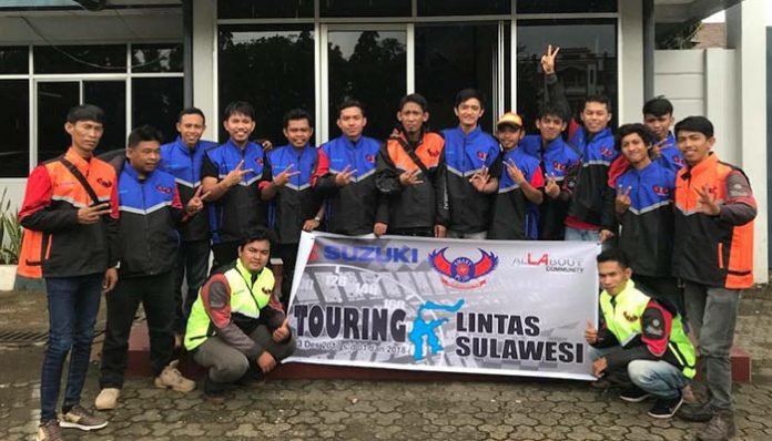 Suzuki-Satria-Makassar-Team-lintas-sulawesi Para bikers Suzuki Satria Makassar Team (SMART)