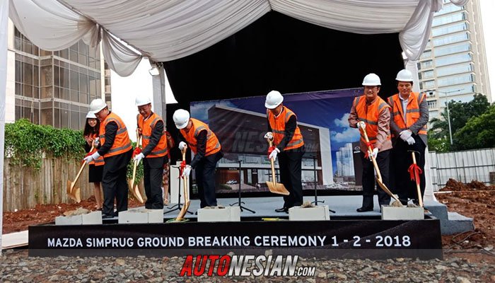 Eurokars Group melalui PT. Eurokars Motor Indonesia (EMI) Resmi Melakukan Ground Breaking Kantor Pusat dan Showroom Baru Mazda Indonesia di Simprug, Jakarta Selatan