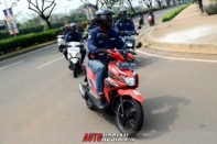 Puluhan Awak media Jajal langsung Suzuki NEX II Media dengan tempuh jarak kurang lebih 50 KM