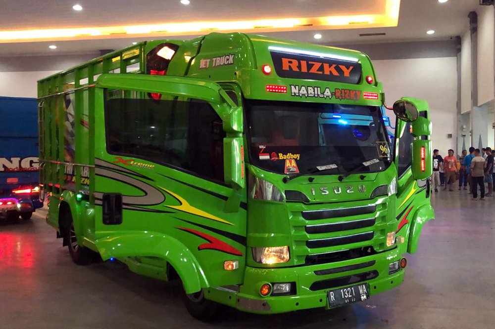 Salah Satu Peserta Truk Isuzu yang telah dimodifikasi di ajang Jogjakarta Truck Festival 2018