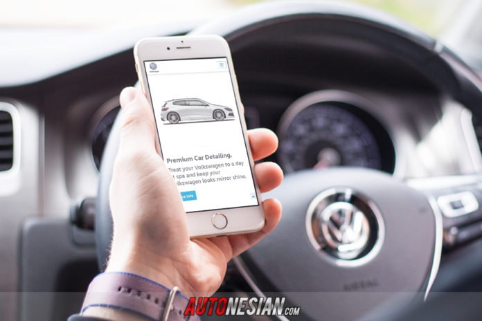 volkswagen-indonesia-online-booking-service Tampilan layanan online booking service Volkswagen Indonesia