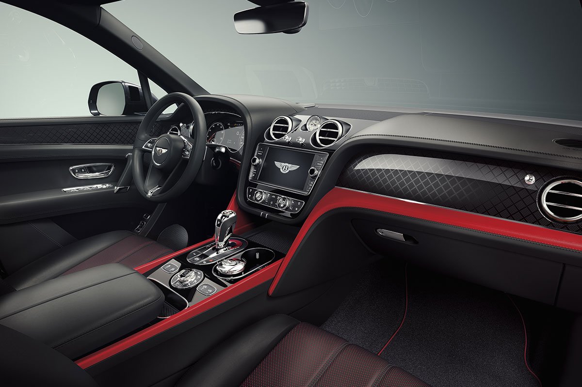 Bentley Bentayga Deign Series Pillar Red Interior 