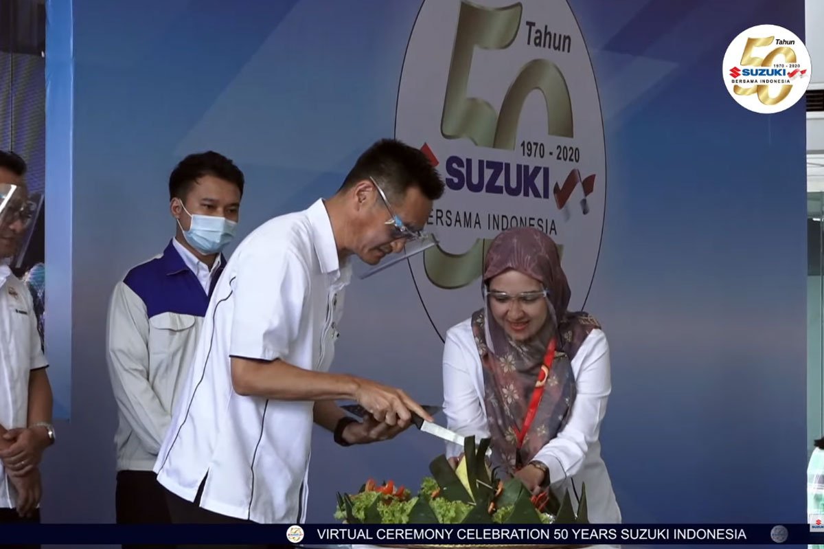 Suzuki Indonesia Perayaan 50 tahun virtual ceremony