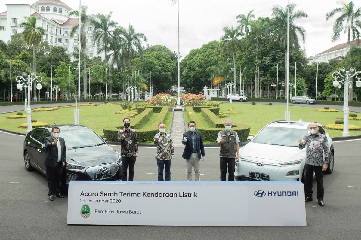 Hyundai Ioniq dan Kona Electric Pemprov Jabar