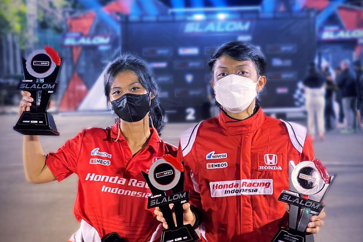 Peslalom Honda Racing Indonesia Kejurnas slalom 2021