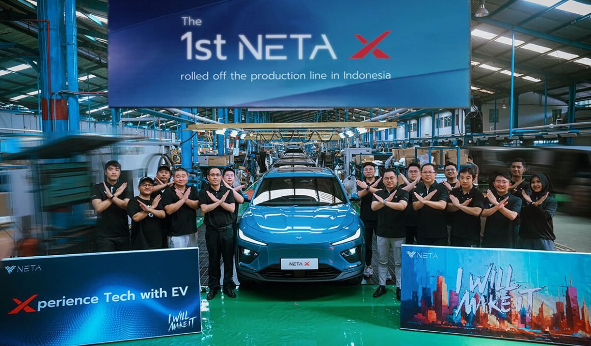 Mobil listrik neta x produksi CKD Indonesia