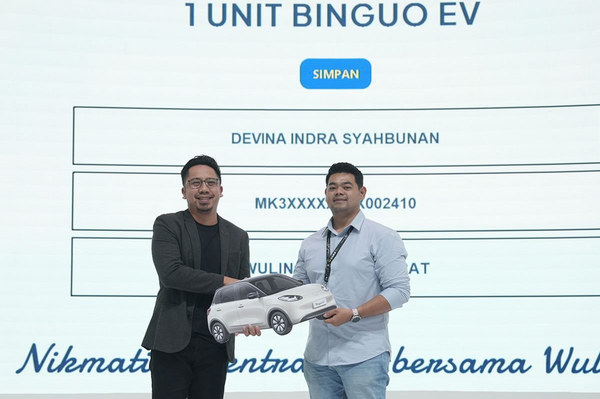 wuling BinguoEV penyerahan hadiah tentrem giias 2025