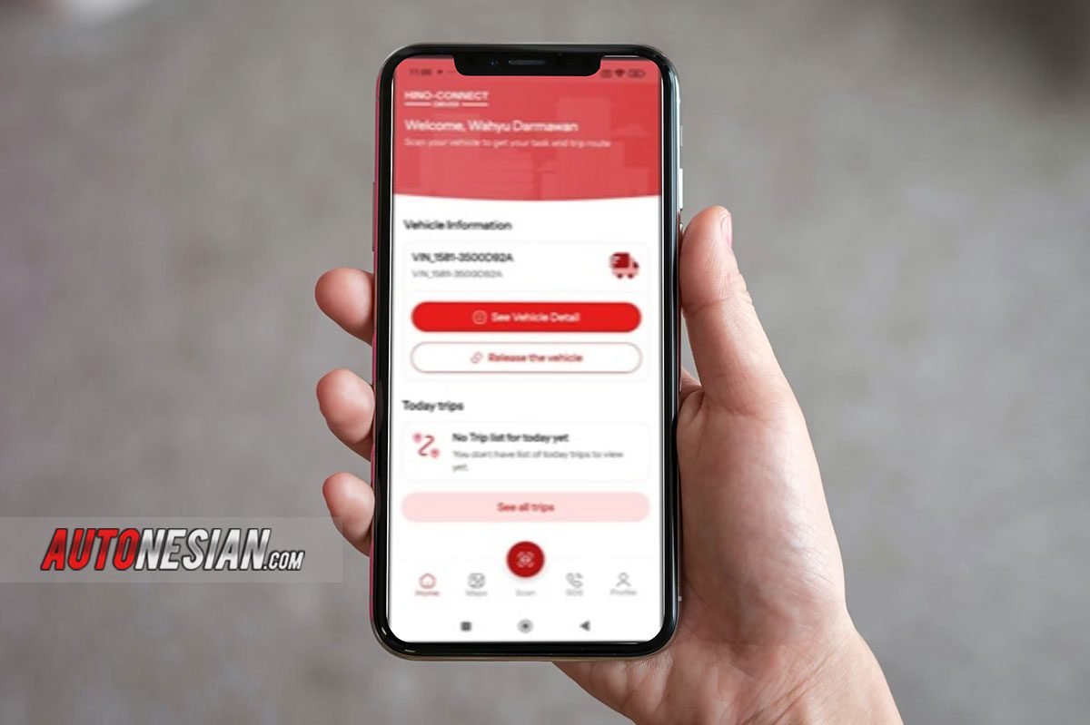 Hino Connect Driver ilustrasi