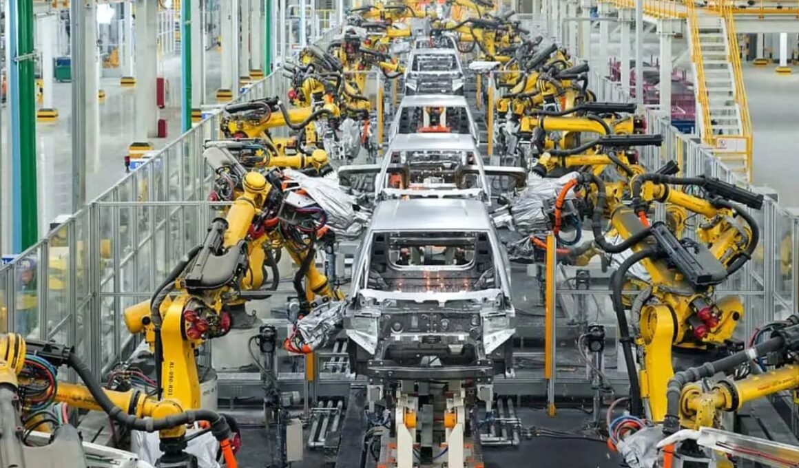Mobil listrik byd line production