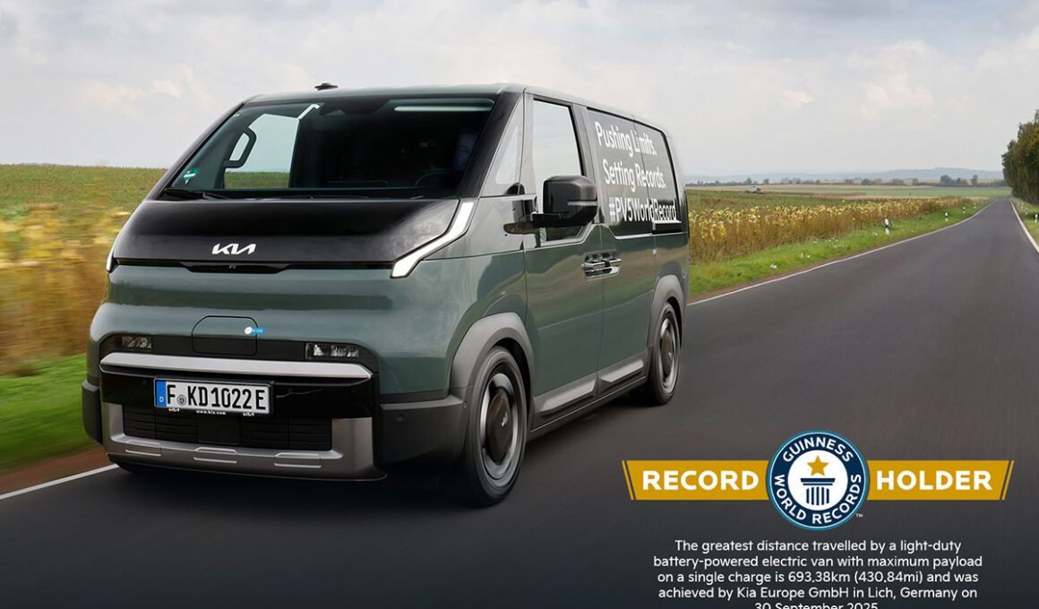 Kia PV5 Cargo GUINNESS WORLD RECORDS