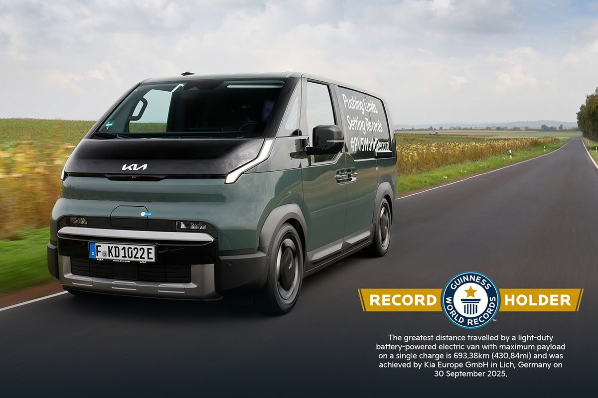 Kia PV5 Cargo GUINNESS WORLD RECORDS