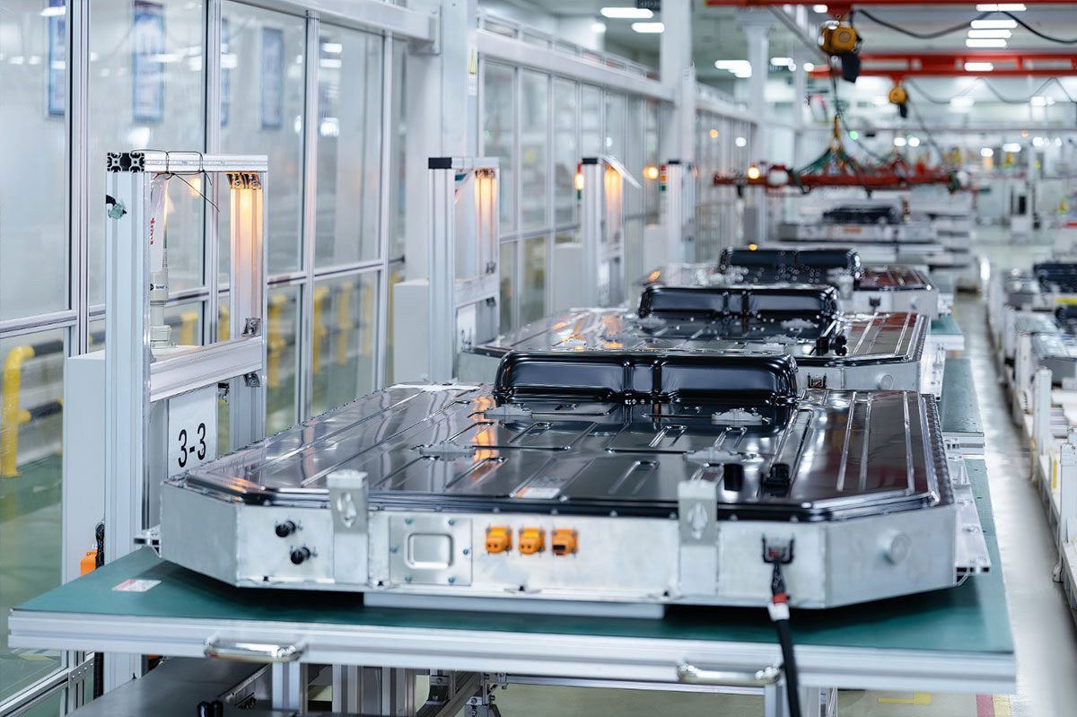 Leapmotor proses baterai mobil listrik