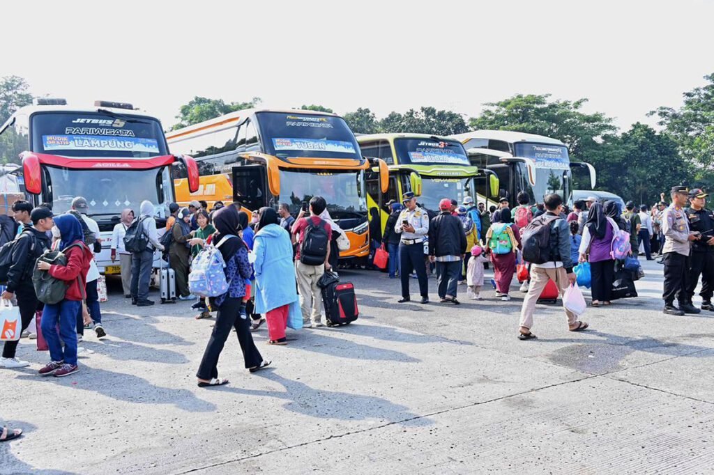 suasana mudik bis 2026