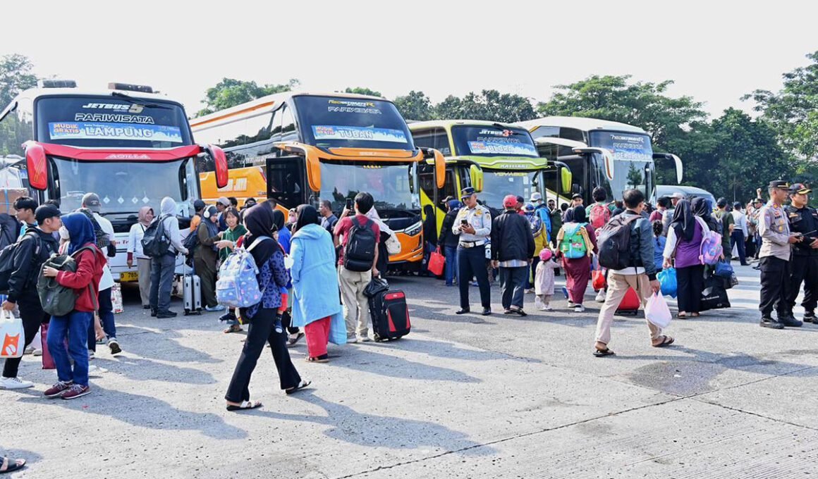 suasana mudik bis 2026
