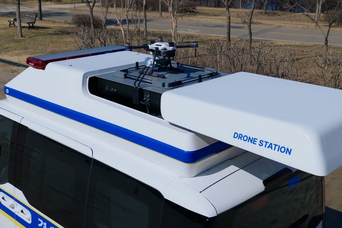 Kia PV5 Patrol AI drone