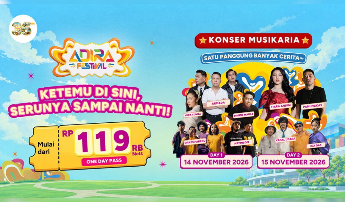 Tiket Musikaria Adira Festival 2026