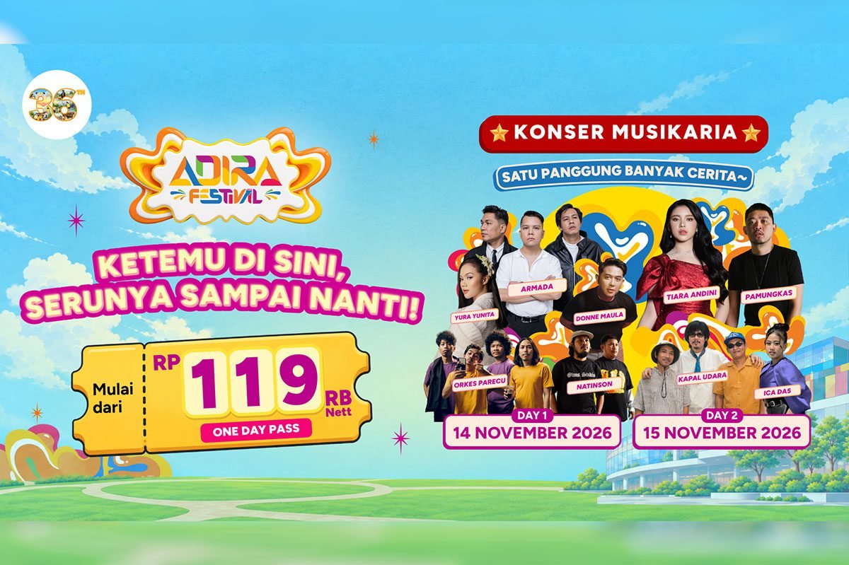 Tiket Musikaria Adira Festival 2026