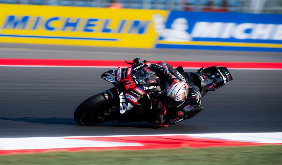 Aprilia Racing Marco Bezzecchi sesi latihan Motogp Mandalika