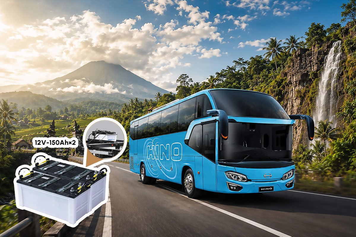 Hino baterai big bus