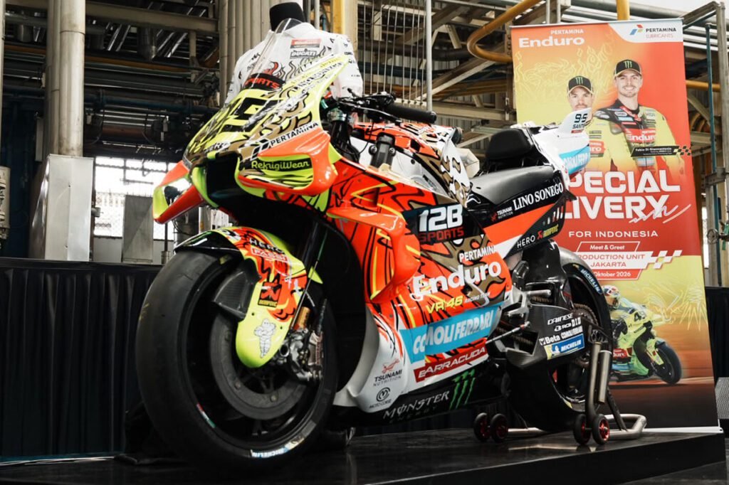 livery spesial Pertamina Enduo VR46 Racing Team Garuda